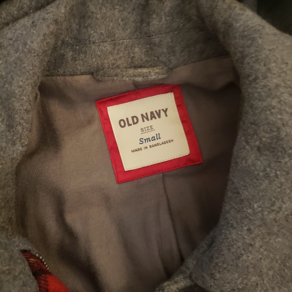 Old Navy Hooded Wool Coat Womens Small  - Picture 3 of 7